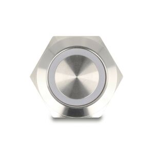 Delock Nyomógomb beszereléshez 19 mm 4 db. csavarhely LED fehér 130426095 - Beléptető rendszer
