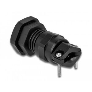 Delock Kábel tömszelence PG9 feszültség mentesítős és hajlítás védelemmel ellátott fekete