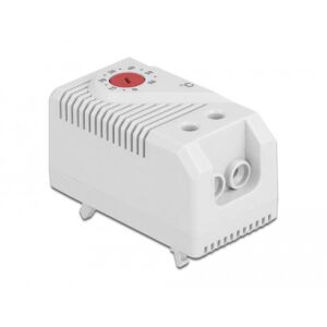 Delock Hőszabályozó általában nyitott kapcsolattal DIN sínhez 130426121 - Szobatermosztát