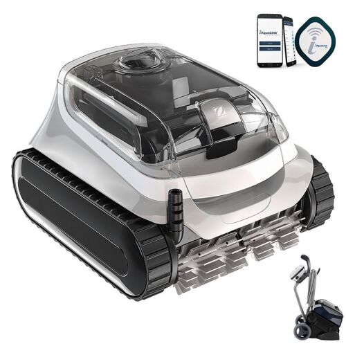 Robot do czyszczenia basenu Zodiac 40 XA IQ, ze sterowaniem za pomocą aplikacji, czyści dno basenu, ściany i linię wodną