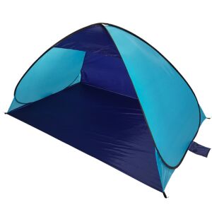 Cort de plajă albastră ProBeach Pop-Up, vedere deschisă - Corturi de plajă