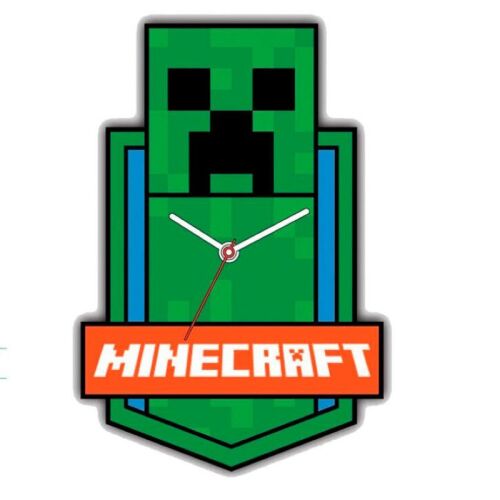 Minecraft Creeper falióra fehér háttérrel