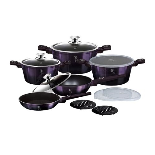 Berlinger Haus BH/7143 13-teiliges Kochgeschirr-Set, isoliert auf Weiß