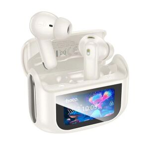 Hoco EQ21 bluetooth fülhallgató SZTEREO v5.4, érintőkijelző + töltőtok, FEHÉR 130433166 - Hoco