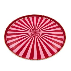 Mini tavă din porțelan, pentru tort, Pip Studio, Red/Pink, 24 cm, colecția Love Birds 135911601 - Bucătărie & Servirea mesei