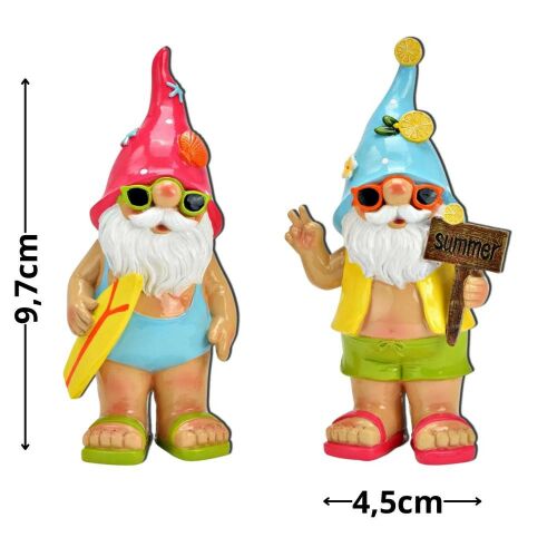 Nyomtatott dekorkarton - Színes nyári manók 2db/csomag 130436268