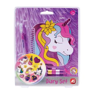 Unikornisos napló tollal és pufi matricákkal 130437079 - Napló