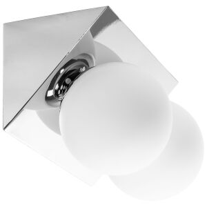 LAMPA ŚCIENNA KINKIET APP1228-2W Chrom 136090767 - Lampa ścienna