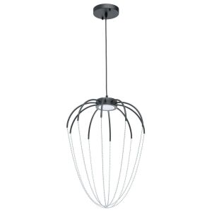 Čierna závesná lampa s jedinečným dizajnom, APP1477 - Lampy&osvetlenie