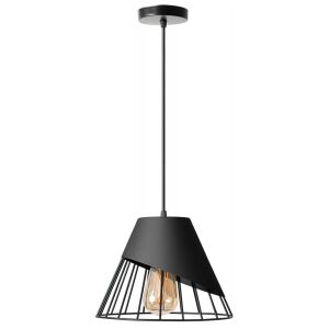 LAMPA SUFITOWA WISZĄCA KLOSZ METAL APP227-1CP CZARNA 136084850 - Lampy i oświetlenie