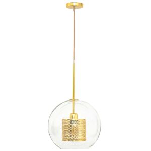 Sklenená závesná lampa APP556-1CP 30cm GOLD 136085412 - Lampy&osvetlenie
