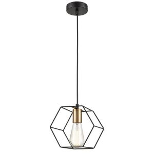 Lampa Wisząca APP1131-1CP Czarno złota 136089055 - Lampy i oświetlenie