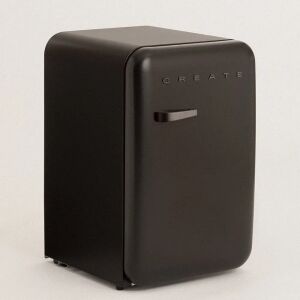Mini frigider retro CREATE, negru, 107 litri, închis - Mini-frigidere