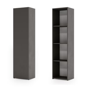 Raft solid LONI 160x40 cm - culoare gri 130444016 - Biblioteci și rafturi