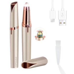 Trimmer electric pentru sprancene, Aparat de ras electric de indepartare a parului din sprancene pentru femei cu lumina LED pentru indepartarea instantanee si nedureroasa a parului, Incarcare 130446450 - Aparate de tuns corporale