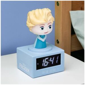 Paladone Disney Frozen Elsa Wecker mit Nachtlicht, Offizielles Produkt - Paladone