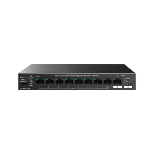 IP-COM G1110PF-8-120W 9-Port Gigabit PoE Switch with 1 SFP Uplink