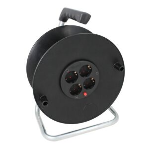 Commel leere Kabeltrommel, 280mm PVC, einphasig, 16A, 230V, 3500W, IP20 - Verlängerungskabel
