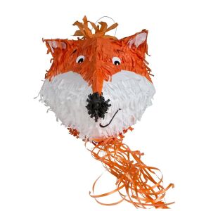 Pinata líška na párty hry, oranžová a biela - Párty dekorácie