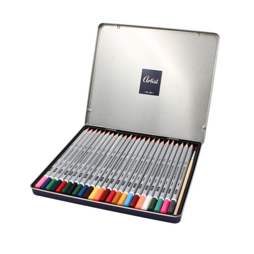 Künstler-Buntstifte-Set – 24 Farben | In einer eleganten Metallbox 135910961