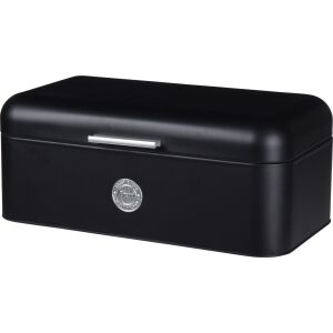 Kenyértartó doboz, fém, fekete, 42x22x16 cm – Excellent Houseware