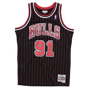 Mitchell & ness chicago bulls dennis rodman 95-96' #91 alt. swingman 2.0 jersey kosárlabda mez fekete/piros m 130462993 - Kosárlabdázás