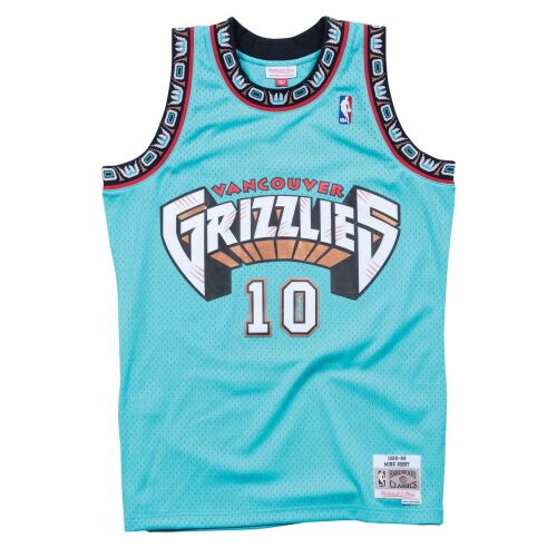 Mitchell & ness vancouver grizzlies mike bibby #10 swingman 2.0 jersey teal 130463003