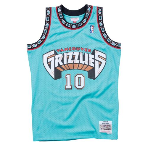 Mitchell & ness vancouver grizzlies mike bibby #10 swingman 2.0 jersey teal