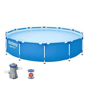 Bestway Steel Pro 366 x 76 cm fémvázas medence vízforgató szűrővel - Bestway