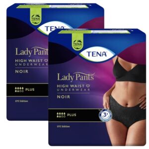 Tena Silhouette Plus Čierna inkontinenčná bielizeň L 2x10 ks, vysoký pás - Domáca starostlivosť