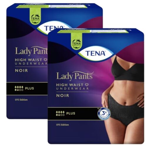 Tena Silhouette Plus Crno donje rublje za inkontinenciju L 2x10 kom, visoki struk