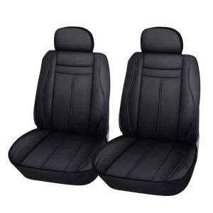 2db-os Műbőr üléshuzat - Légzsákos / fekete-fekete 01280 130491809 - Autó üléshuzat