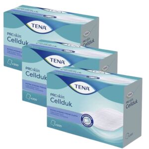 Tena ProSkin Cellduk Chusteczki 3-pak, Wyjątkowo mocna chusteczka do higieny osobistej - Chusteczki