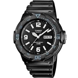 Casio MRW-200H-1B2 Czarny zegarek męski z mechanizmem kwarcowym i wodoszczelnością 100 m - Casio