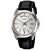 Casio MTP-1370L-7AVDF Herrenuhr, Lederarmband, silbernes Zifferblatt, WR50 130493529