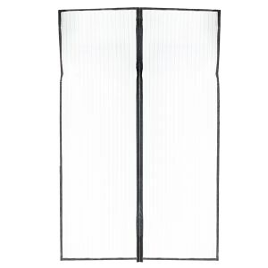 Magnetic mosquito net for door, black, 110×210 cm, with self-adhesive fastening 130494026 - Safety