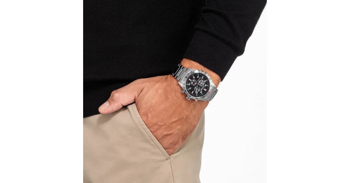 Citizen Orologio Uomo AT2520-89E | Cronografo Eco-Drive, Cassa 43mm, Bracciale Acciaio, 10 ATM