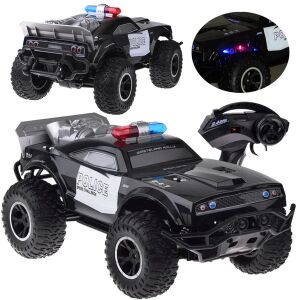 RC policajný monster truck, koláž s diaľkovým ovládaním - Autá a vozidlá