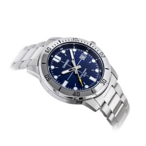 Casio férfi karóra MTP-VD01D-2E, acél, kék számlap, WR50 130496073 - Casio