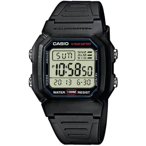 Casio W-800H-1A cyfrowy zegarek widok z przodu