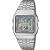 Casio Vintage A500WA-7 Digitaluhr für Herren, Edelstahlarmband, 33 mm, WR30, Vorderansicht