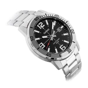 Zegarek Męski Casio COLLECTION Czarny Srebrzysty (Ø 45 mm) 130498240 - Moda i ubiór