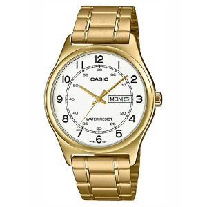 Casio MTP-V006G-7B Herrenuhr goldenes Edelstahl - Mode & Kleidung