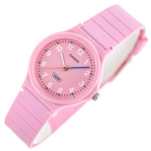 Casio LQ-24B-4BDF rózsaszín női karóra ferde nézet - Casio