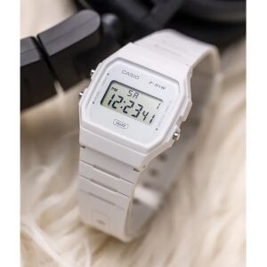 Casio F-91WB-7A fehér digitális karóra ferde nézet - Casio