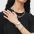 Daniel Wellington női karóra Bound 3-Link DW00100700, ezüst, kvarc 130499036