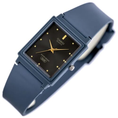 Casio MQ-38UC-2A2ER blaue rechteckige Damenuhr Nahaufnahme