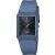 Casio MQ-38UC-2A2ER Damenuhr, blaues Harzarmband, rechteckiges Gehäuse