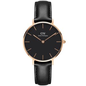 Daniel Wellington női karóra – Classic Petite Sheffield 32 mm, fekete/rosegold 130502425 - Női kiegészítő