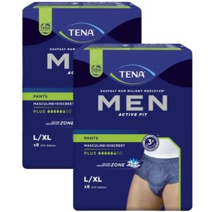 Tena Men Active Fit Pants Plus Bielizna na nietrzymanie moczu L/XL 2x8szt #granatowy